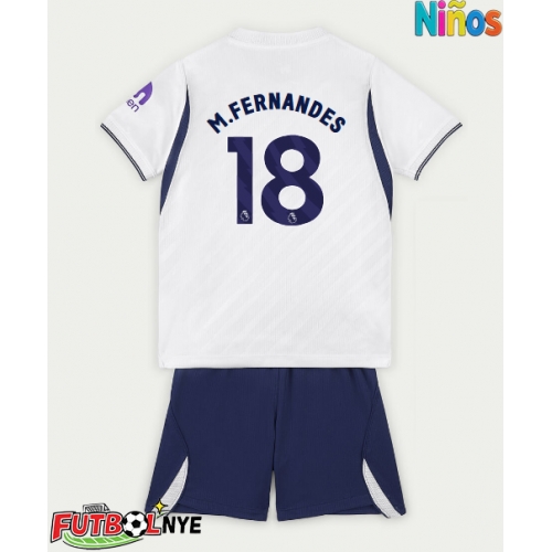 Camiseta Tottenham Hotspur Mateus Fernandes #18 Primera Equipación para niños 2026-27 manga corta (+ pantalones cortos)